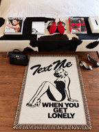 ‘Text Me’ Hand Woven Tapestry Rug