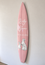 Custom Baby Name Surfboard Wall Decor