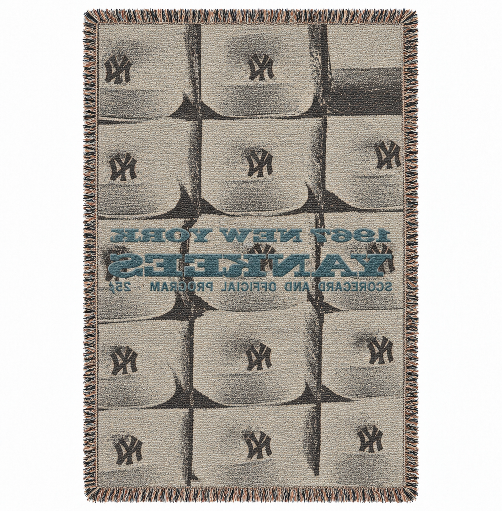 1969 Yankees Hand Woven Tapestry Rug