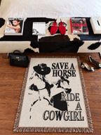 ‘Save a Horse’ Hand Woven Tapestry Rug