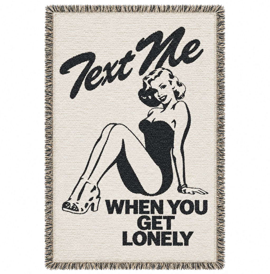 ‘Text Me’ Hand Woven Tapestry Rug