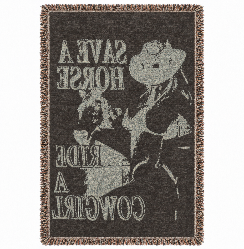 ‘Save a Horse’ Hand Woven Tapestry Rug