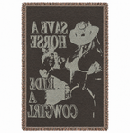 ‘Save a Horse’ Hand Woven Tapestry Rug