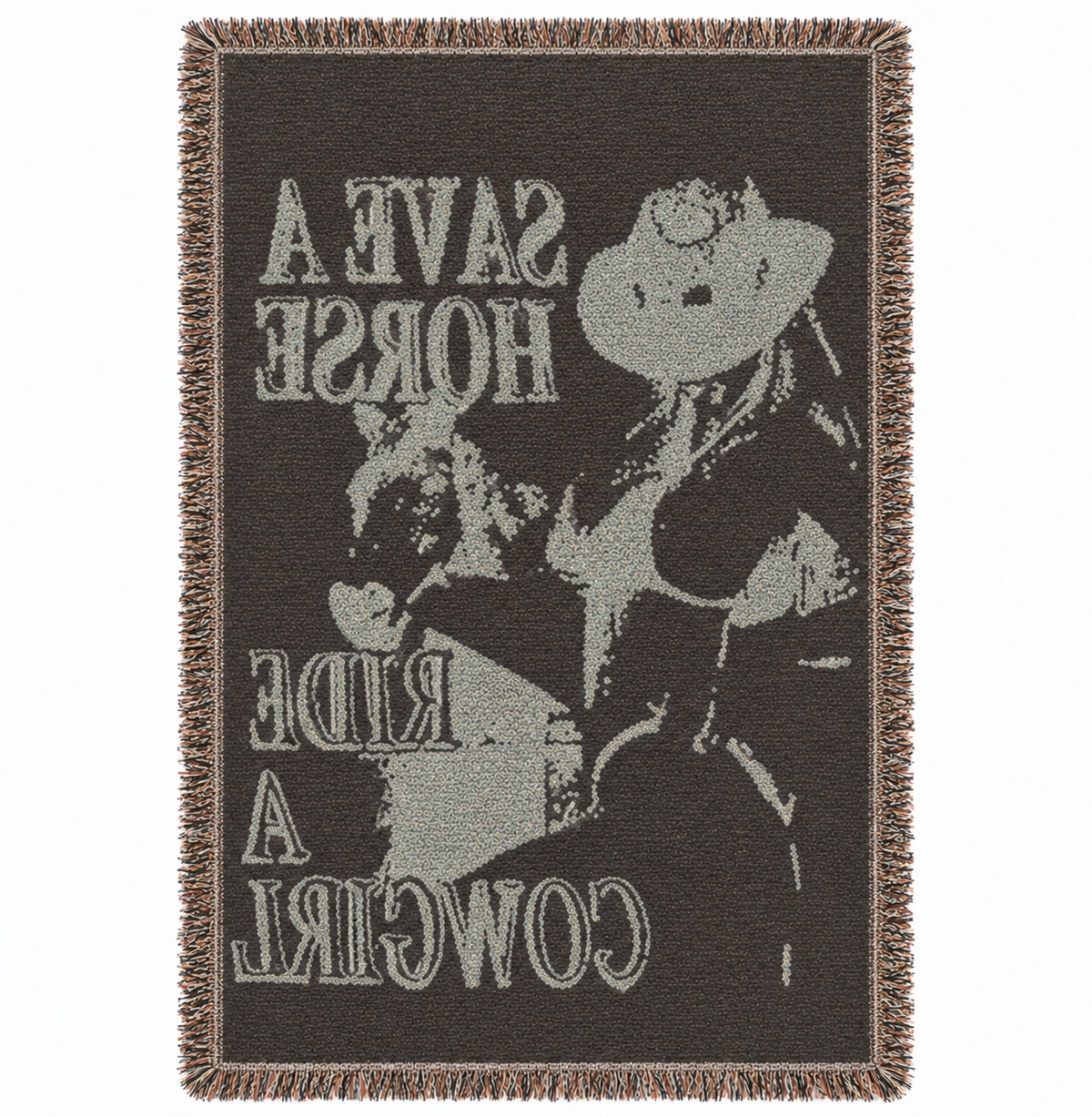 ‘Save a Horse’ Hand Woven Tapestry Rug