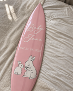 Custom Baby Name Surfboard Wall Decor