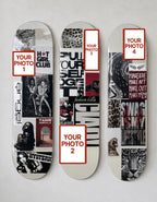 Custom Photo Insert Aesthetic Collage Skateboard Wall Art Set