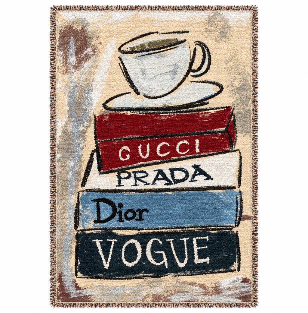 Book Stack Hand Woven Tapestry Rug