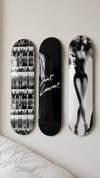 Vogue Saint Laurent Skateboard Wall Decor Set