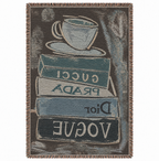 Book Stack Hand Woven Tapestry Rug