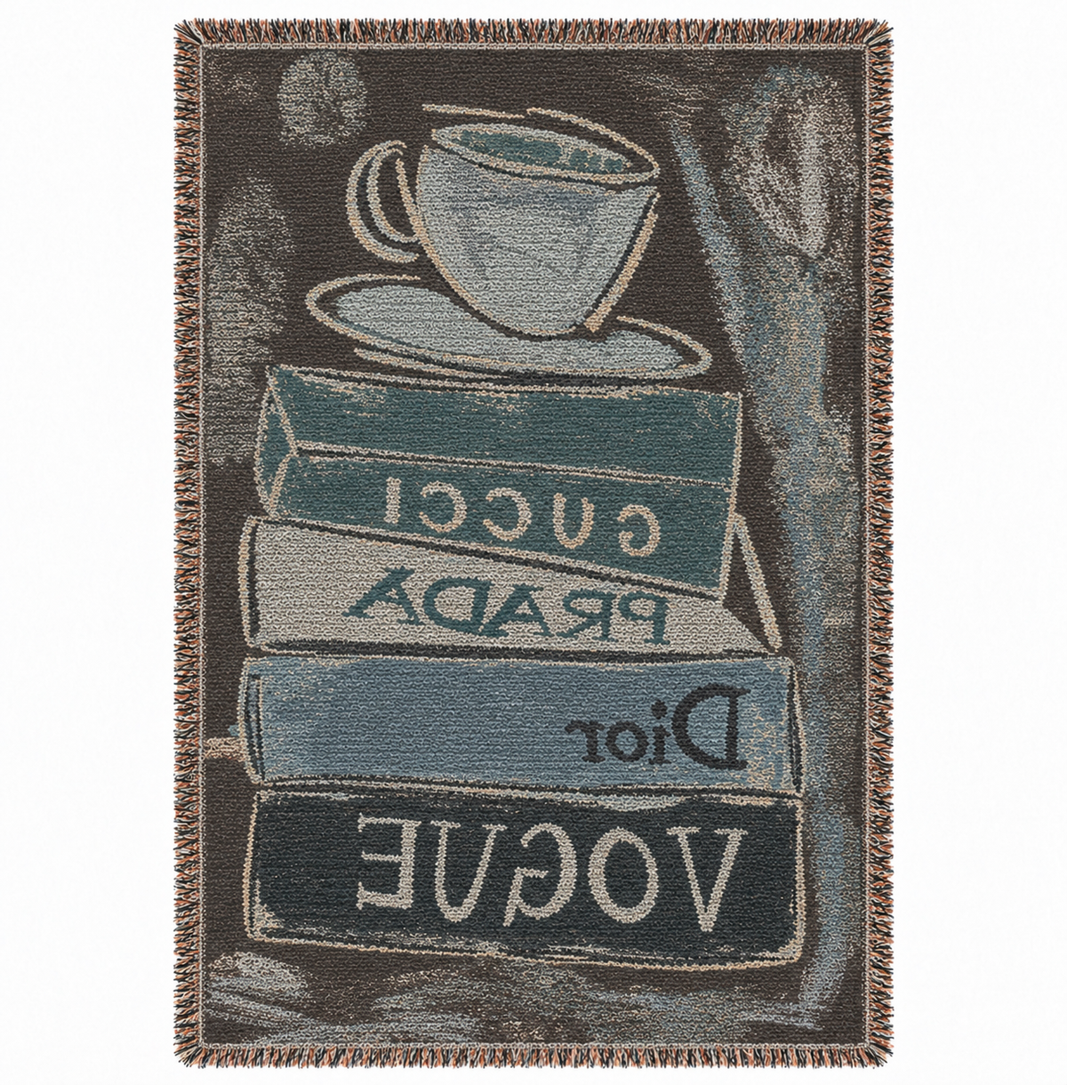 Book Stack Hand Woven Tapestry Rug