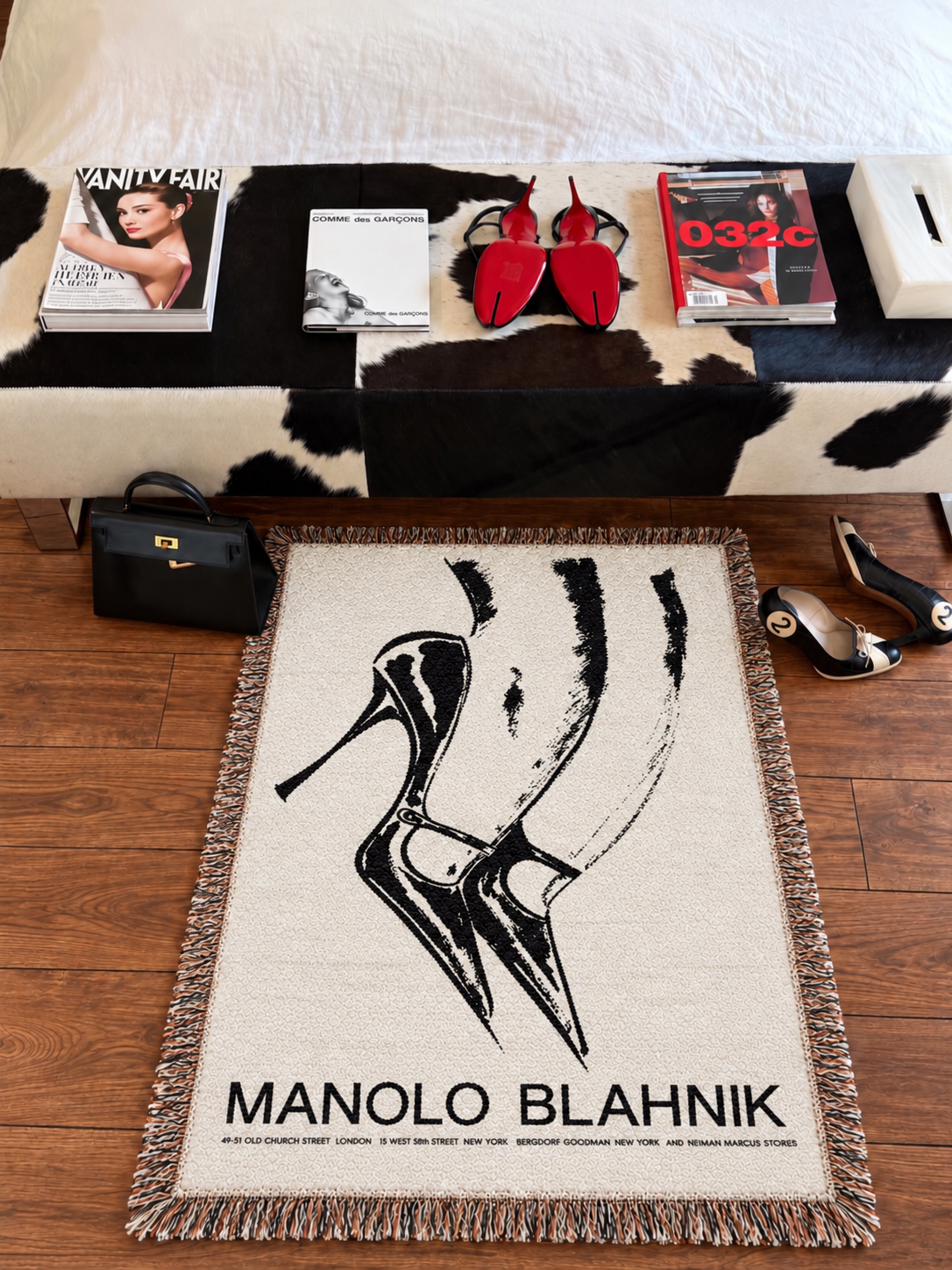 ‘Her Manolos’ Hand Woven Tapestry Rug