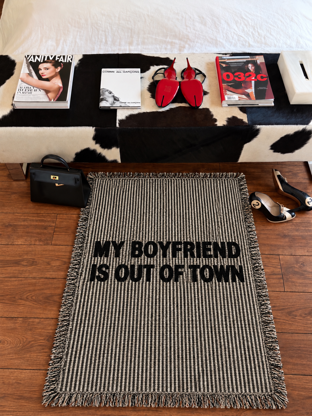 ‘Out of Town’ Hand Woven Tapestry Rug
