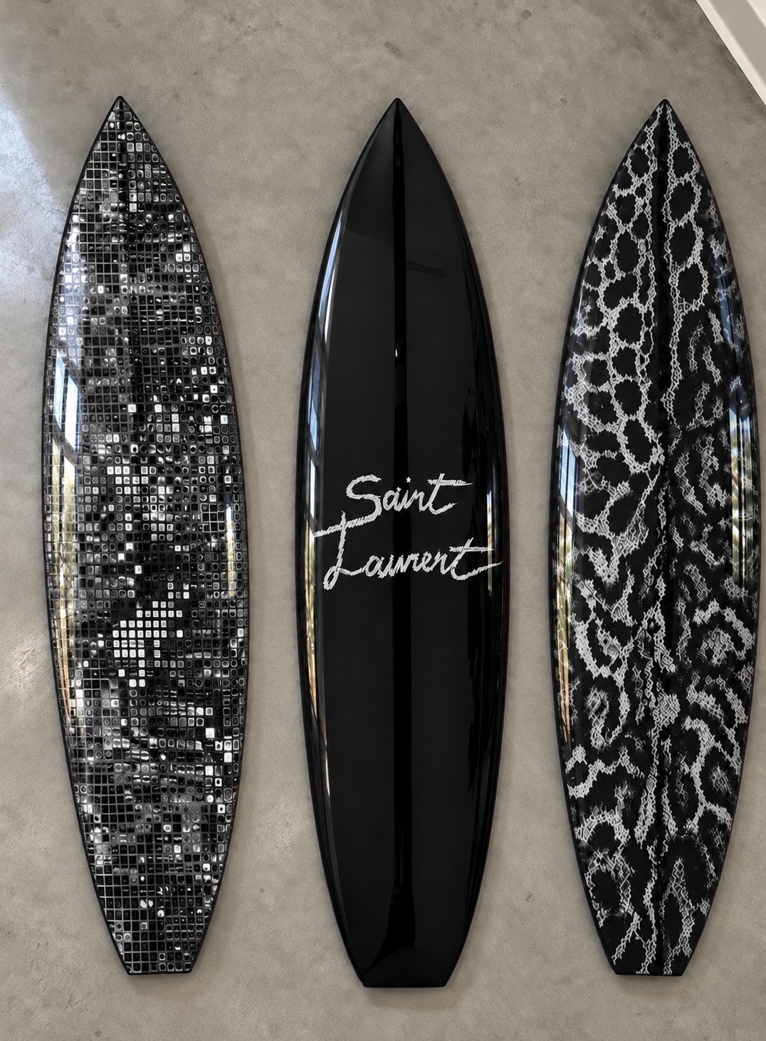 St. Cheetah  - Three Surfboard Art Gift Set