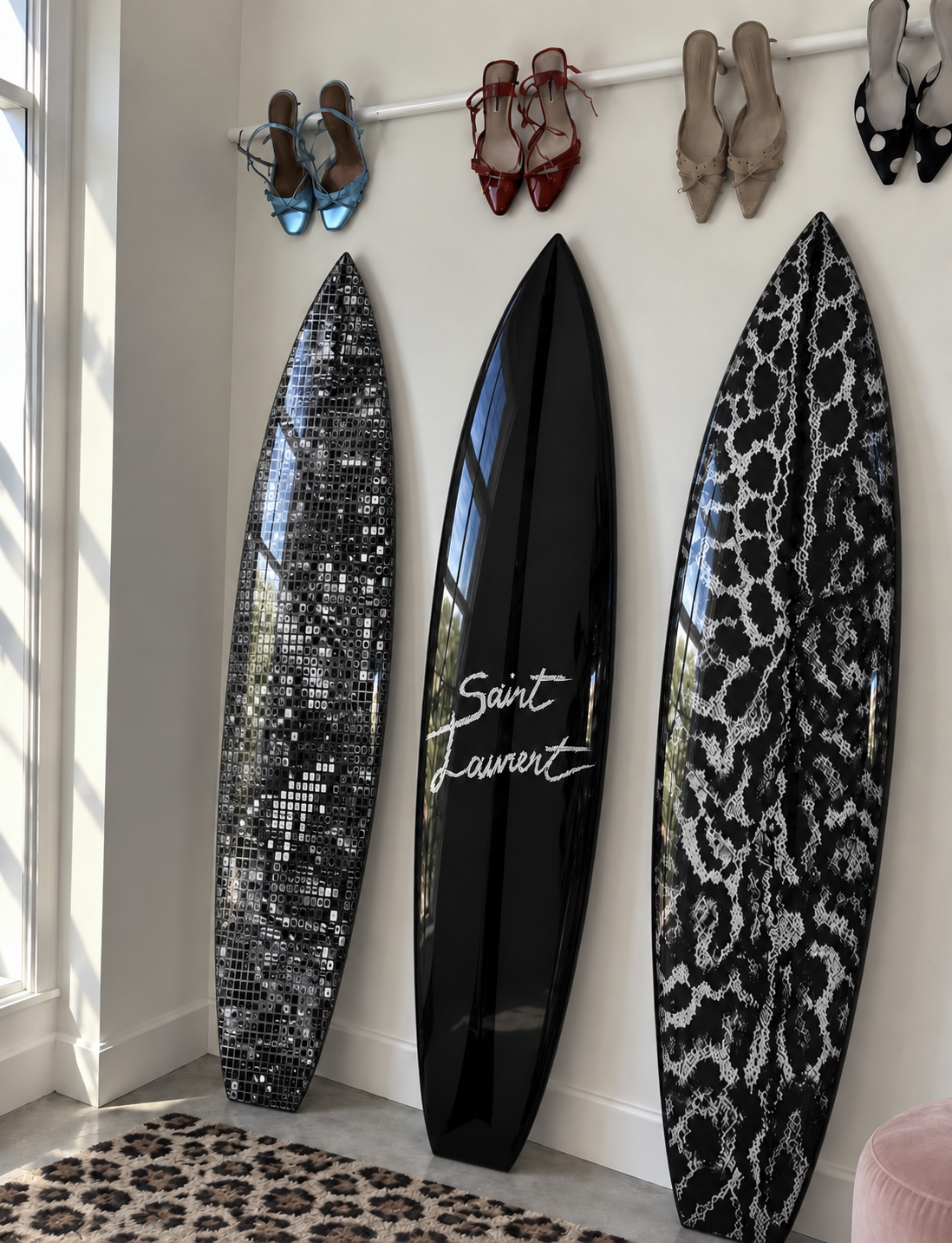 St. Cheetah  - Three Surfboard Art Gift Set